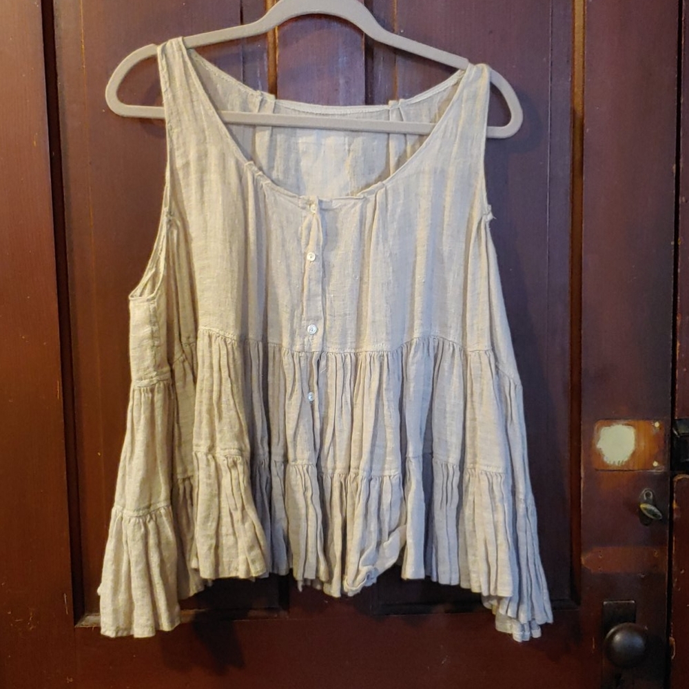 Magnolia Pearl Ruffled Tank Top